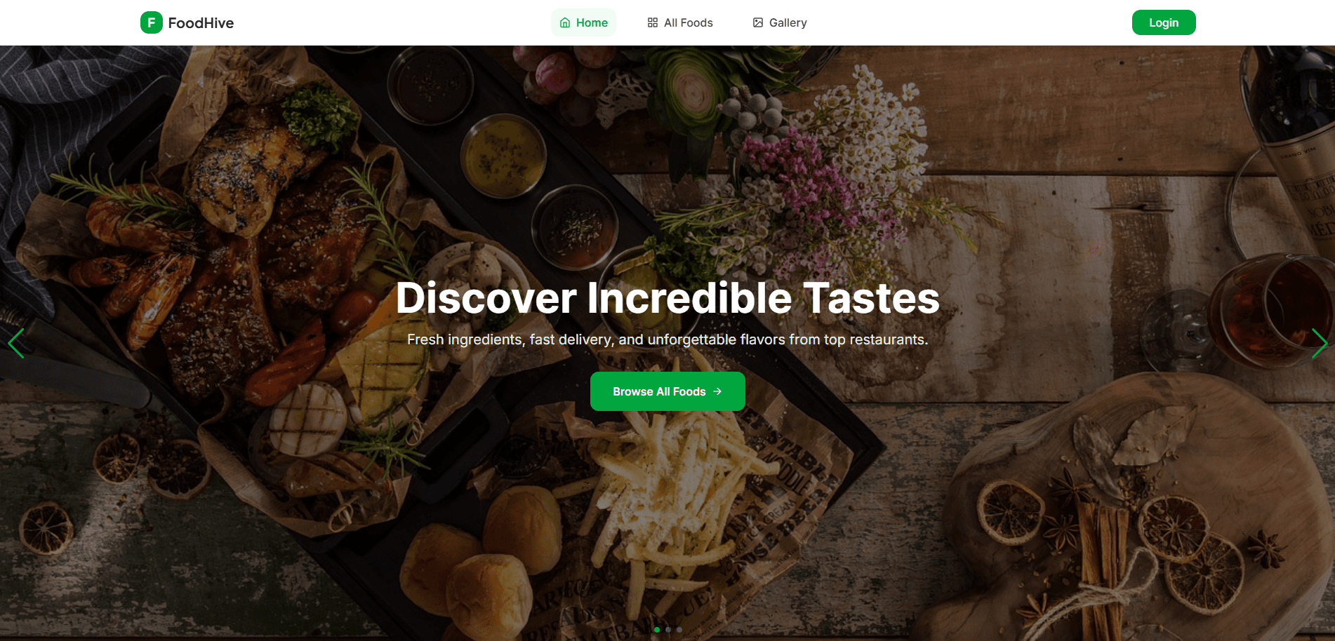 FoodHive project preview
